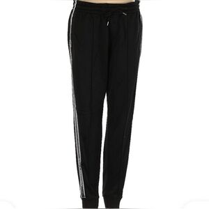 Abercrombie & Fitch Black Joggers with Side Stripes